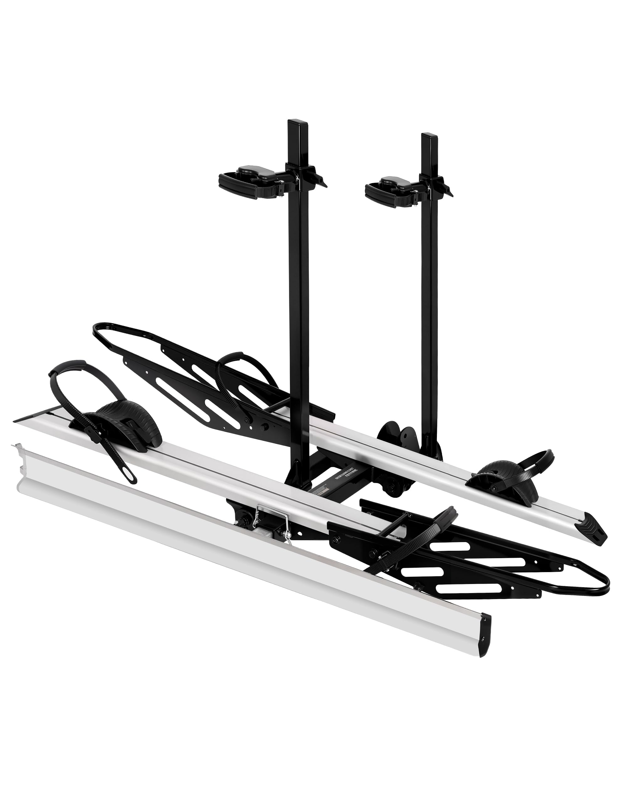 RV-Approved Heavy-Duty 2-Bike Hitch Rack with Integrated Loading Ramp - 200 lb Capacity (Fits 2" Receivers)
