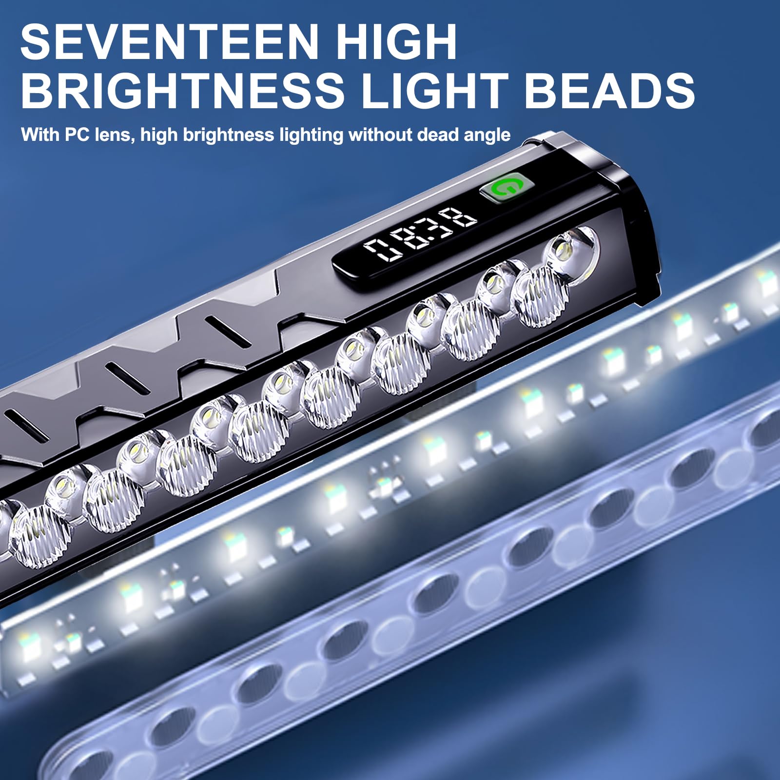 4800 Lumen Bike Lights, 4 Modes Bike Light for Night Riding, Rechargeable Bike Headlight, Waterproof Bicycle Light with High Beam and Low Beam, for Adult Kid Mountain Off-Road Cycling Commuting